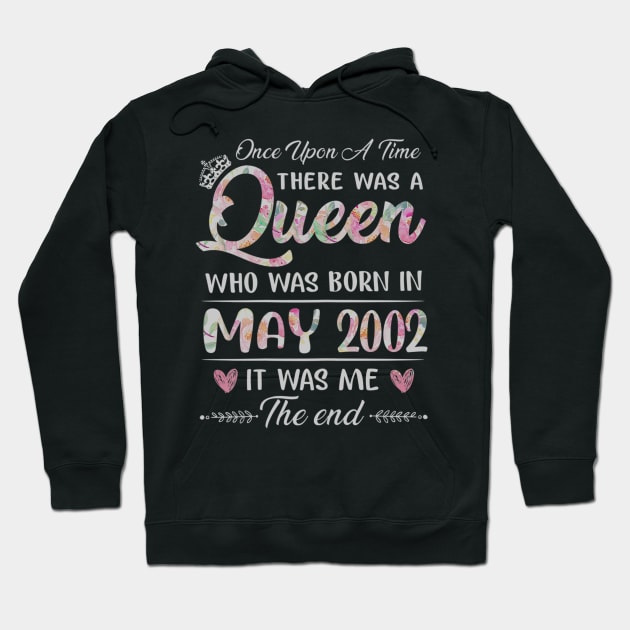 Girls 18th Birthday Queen May 2002 18 Years Old Hoodie by daylightpombo3